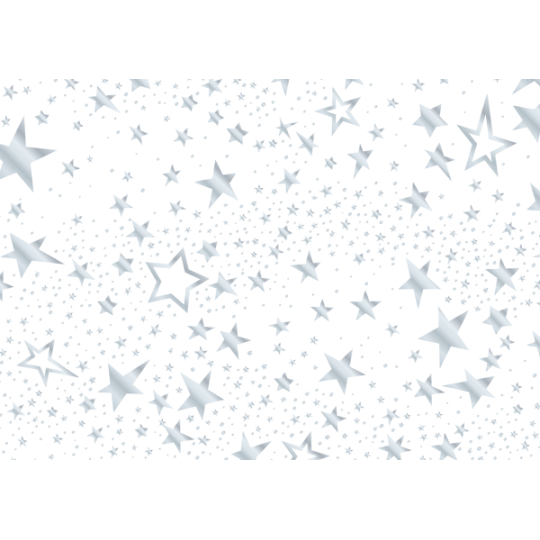 Papier scrapbooking 50x70cm étoiles argentées