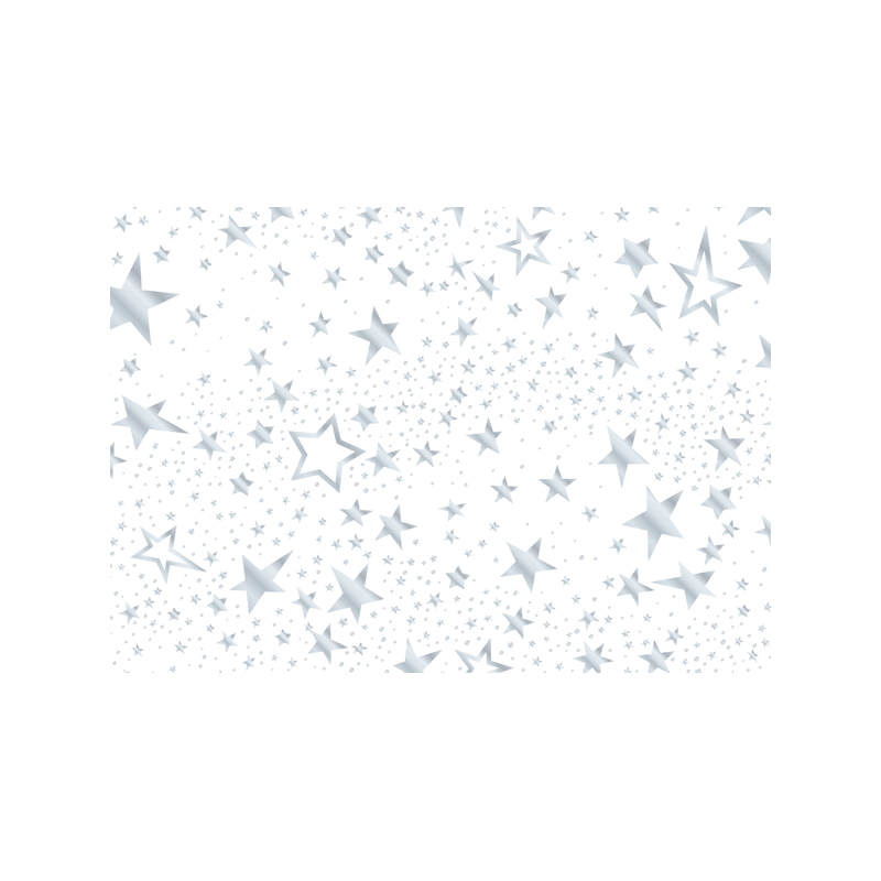Papier scrapbooking 50x70cm étoiles argentées
