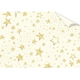 Papier scrapbooking 50x70cm étoiles dorées