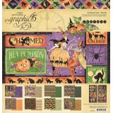 Papier scrapbooking assortiment Graphic 45 Charmed Collection Pack 16fe 30x30
