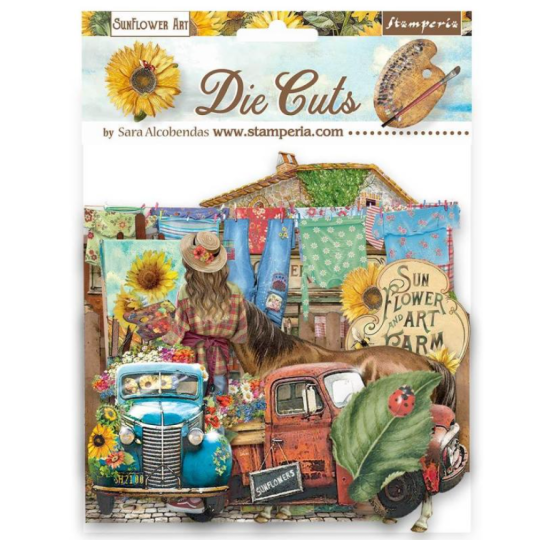 Die Cuts assortiment Sunflower Art Stamperia