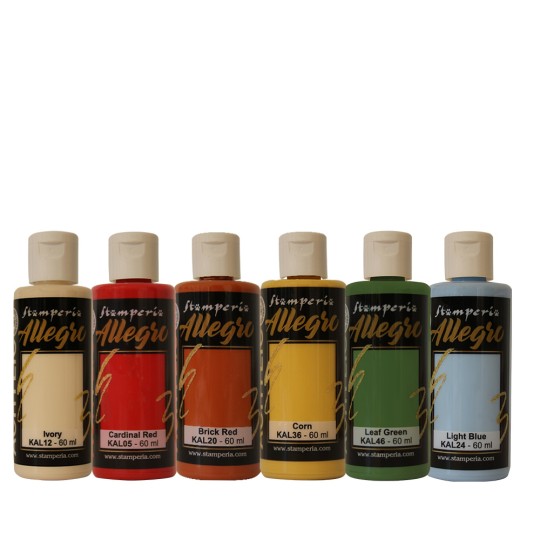 Kit Peinture Stamperia Allegro 6 couleurs Sunflower Art