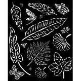 Pochoir scrapbooking Stamperia Sunflower Art feuilles 20x25cm