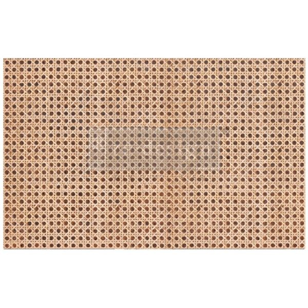 Papier de Murier Tissu Mulberry Redesign Cane Rattan 48x76cm