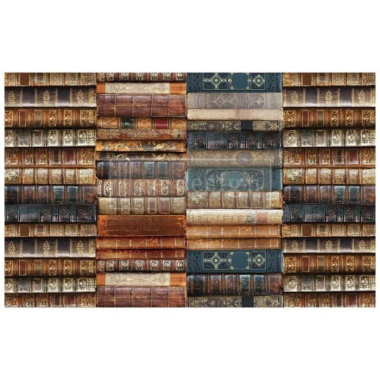 Papier de Murier Tissu Mulberry Redesign Bibliophile 48x76cm