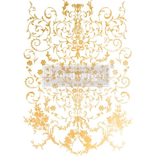 Transfert pelliculable Gold Foil Kacha Redesign Manor Swirls