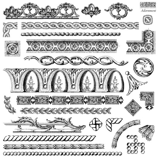 Tampons IOD Clear Stamps Adornment