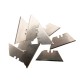 Lames cutter coudé sans trou 5cm x10 carbone ultra résistante