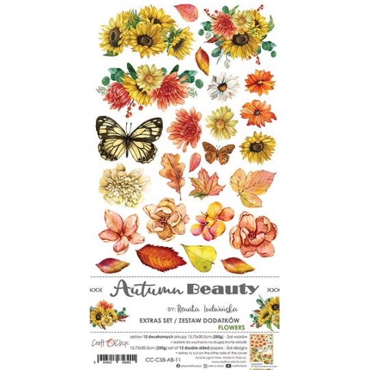 Extras set scrapbooking Craft O Clock  Autumn Beauty - Flowers