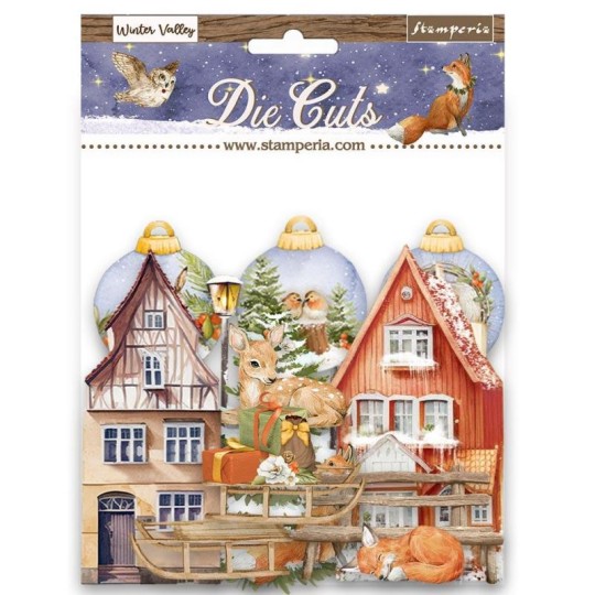 Die Cuts assortiment Winter Valley Stamperia