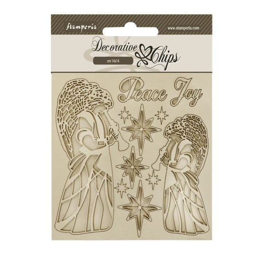 Chipboard carton Anges Stamperia 14x14cm