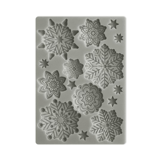 Moule silicone Flocons de neige A6 Stamperia