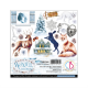 Papier scrapbooking Ciao Bella Winter Journey 24f 15x15 assortiment 