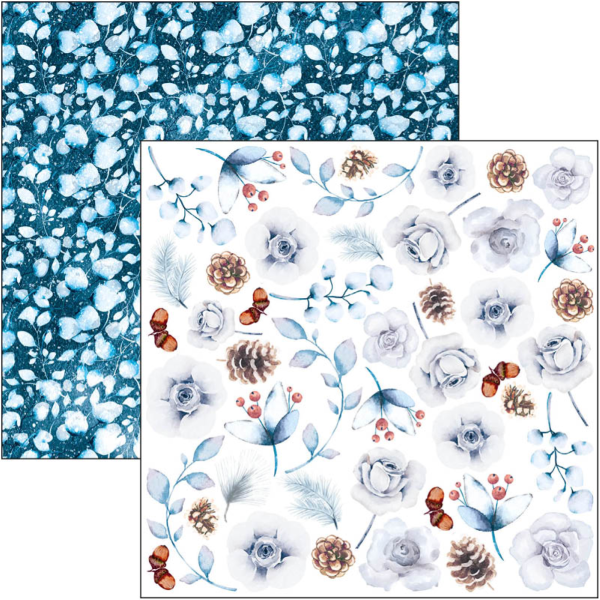 Papier scrapbooking Ciao Bella Winter Journey 24f 15x15 assortiment 