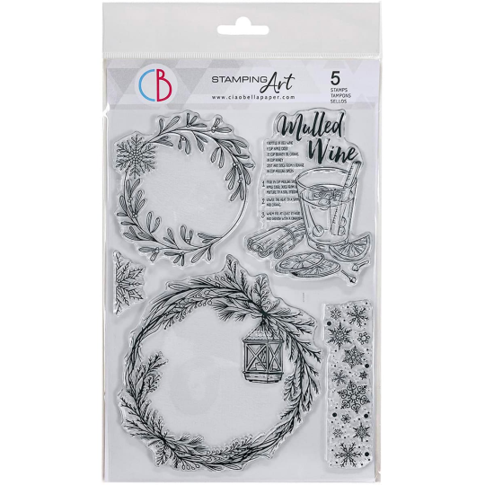 Tampon clear Wreaths & Mulled Wine 15x20cm Ciao Bella