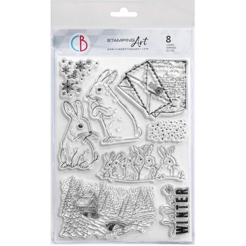 Tampons clear stamp Alphabet candy - Set de 160 tampons