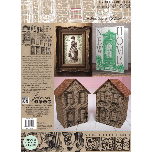 Tampons IOD Clear Stamps Portobello Road 2 plaques