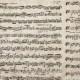 Papier népalais lokta notes de musique antiques