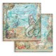 Papier scrapbooking assortiment Stamperia Songs of the Sea 10f 30x30