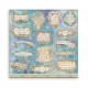 Papier scrapbooking assortiment Stamperia 10f 30x30  Songs of the Sea