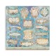 Papier scrapbooking assortiment Stamperia Songs of the Sea 10f 30x30