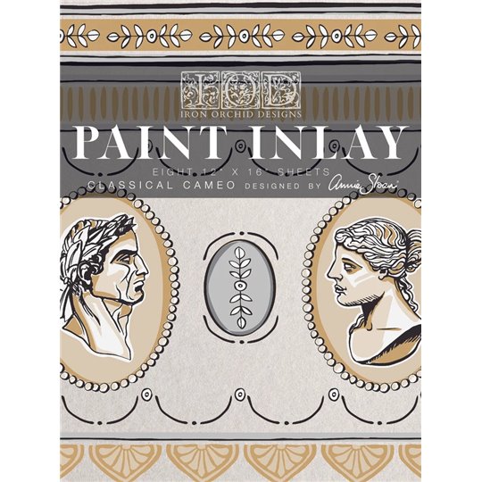 Transfert Paint Inlay IOD Classical Cameo designed by Annie Sloan 8fe 40x30cm 