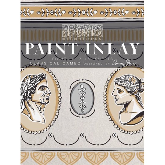 Transfert Paint Inlay IOD Classical Cameo designed by Annie Sloan 8fe 40x30cm