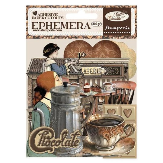 Die Cuts Ephémère papier adhesif Coffee and Chocolate Stamperia