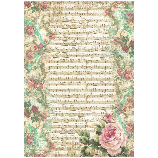 Papier de riz Precious musique Stamperia A4