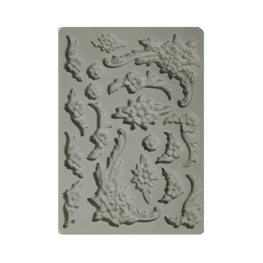Moule silicone Precious coins de fleurs A6 Stamperia