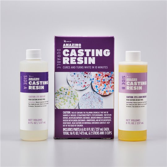 Kit résine de coulée pour moule 500gr en 2 flacons Amazing Casting Resin