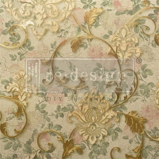 Papier de Murier Tissu Mulberry Redesign Chapelle Royale 48x76cm