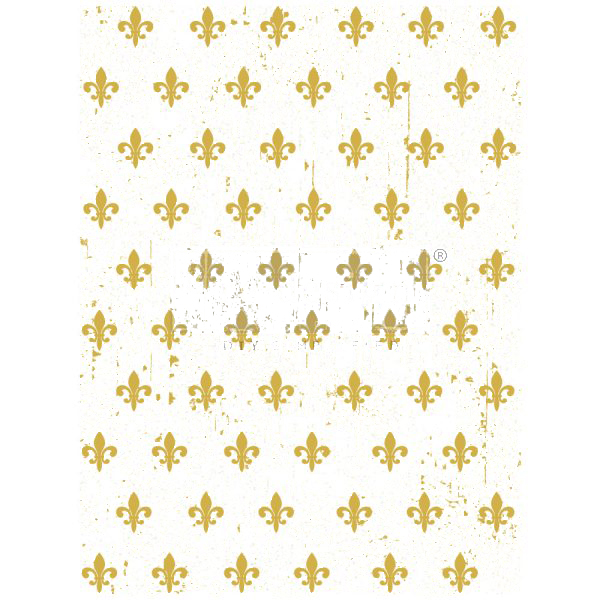 Transfert pelliculable Fleur de Lis Redesign 45x60cm