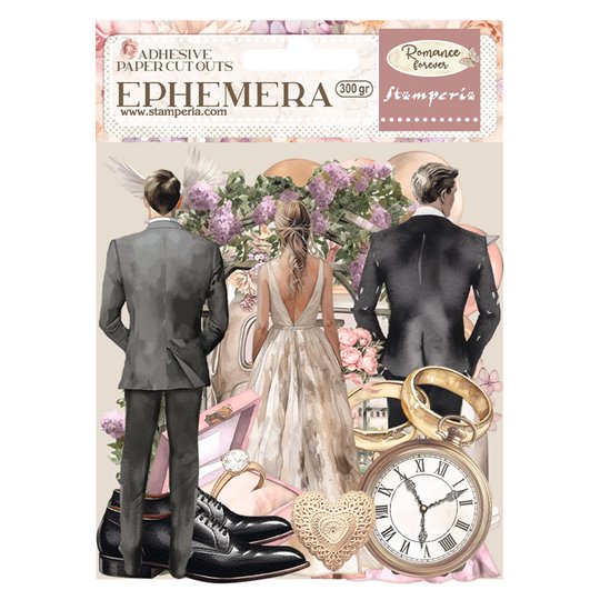 Die Cuts Ephémère papier adhesif Romance Forever Ceremony Edition Stamperia