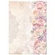 Papier de riz Romance Forever floral border Stamperia A4