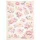 Papier de riz Romance Forever floral background Stamperia A4