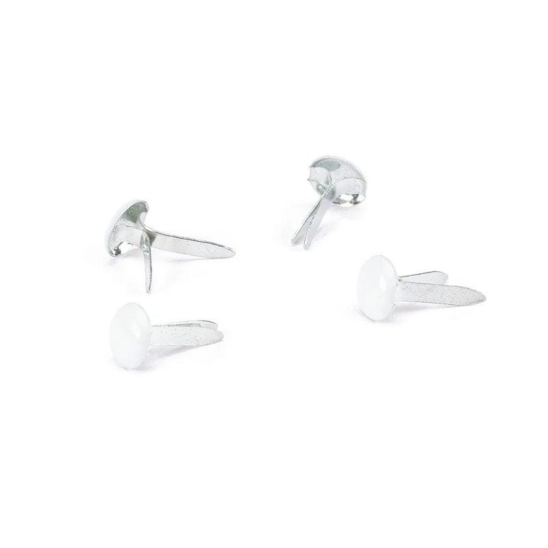 Attaches Parisiennes Rondes Pailletées Noir/blanc - Diamètre 4 Mm, Boîte De 24