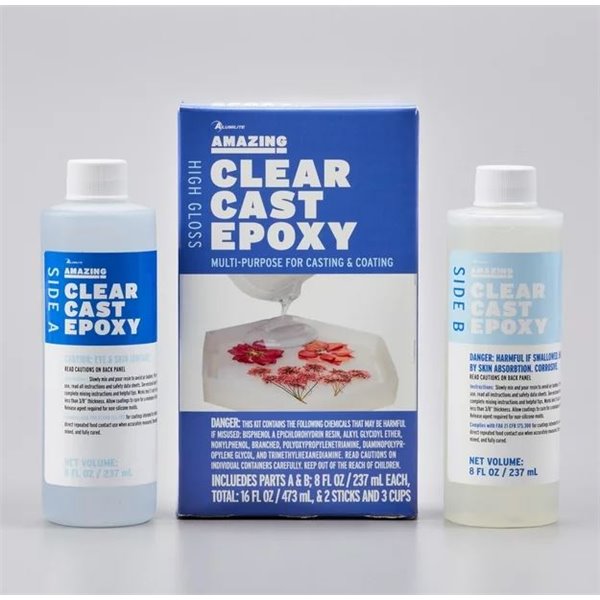 Résine époxy pour moule 500gr en 2 flacons Clear Epoxy Resin