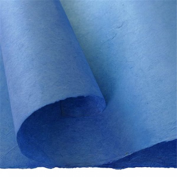 Papier népalais lokta Lamali bleu jean