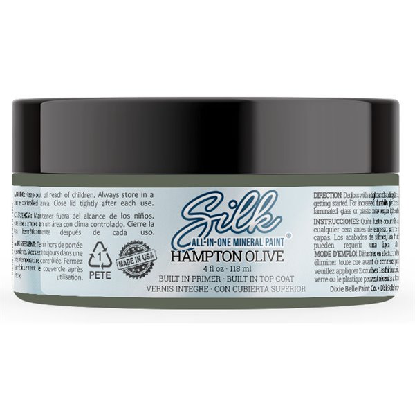 Peinture Silk Dixie Belle 118ml 4oz Hampton Olive