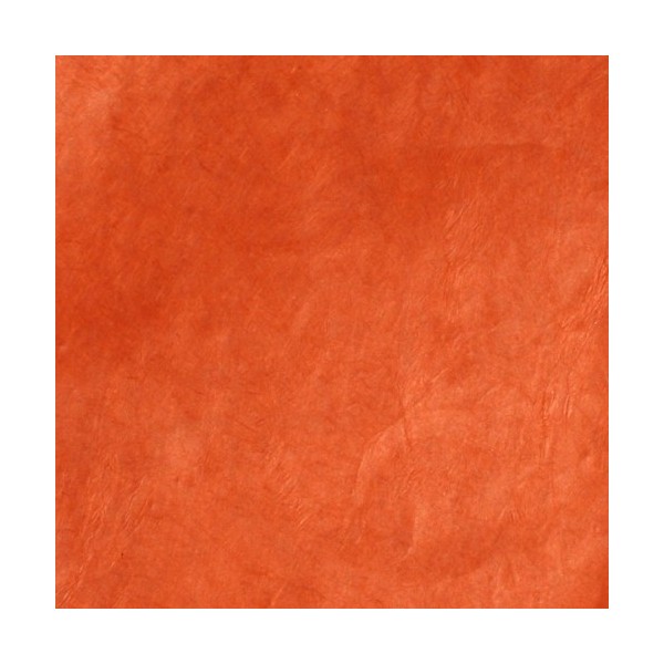 Papier népalais lokta Lamali ocre rouge