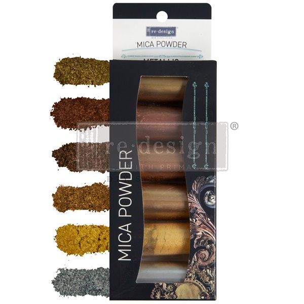 Pigments en poudre Redesign pack de 6 Mica Metallic 5g