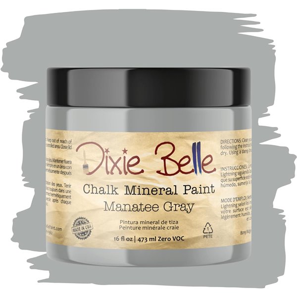 Peinture Dixie Belle Manatee Gray 4oz 118ml