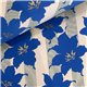 Papier indien Fleurs Exotiques Bleues