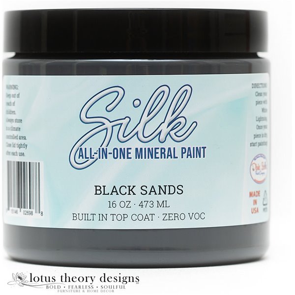 Peinture Silk Dixie Belle Black Sands 16oz 473ml