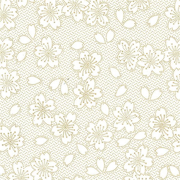 Papier fantaisie hanami ivoire 50x70cm