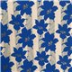 Papier indien Fleurs Exotiques Bleues