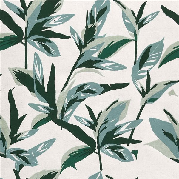 Papier indien Branches Vertes blanc