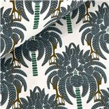 Papier indien fait main Cocotier bleu vert blanc