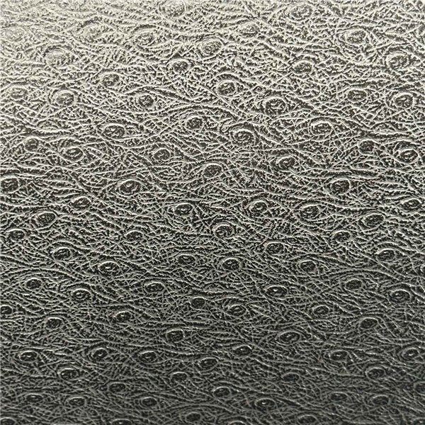 Papier Skivertex® ostra simili cuir autruche gris foncé 50x70cm